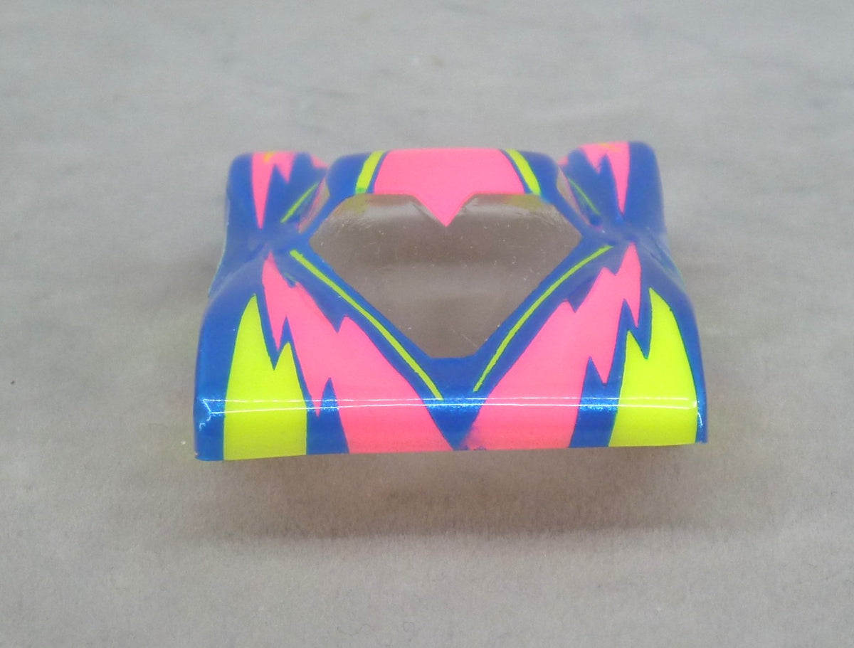 Dazzle (Yellow/Pink on Blue Body) - Professionally Painted Lexan HO Slot Car Body