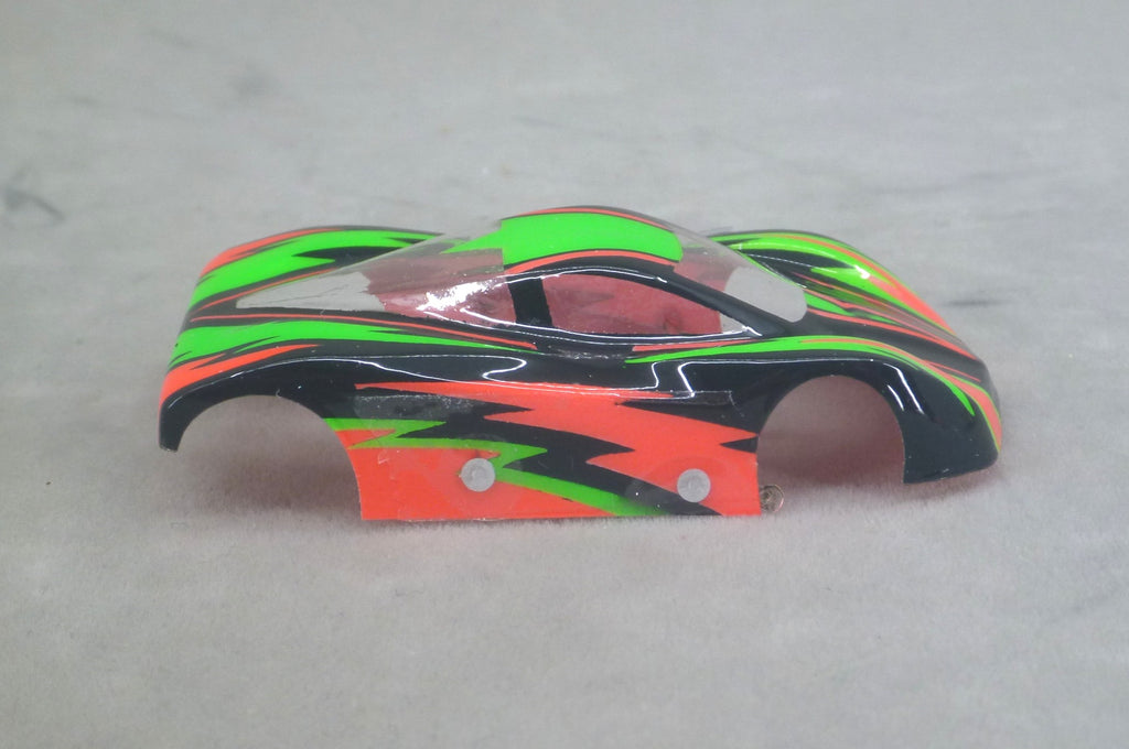 Dazzle (Red/Green/Red) - Professionally Painted Lexan HO Slot Car Body