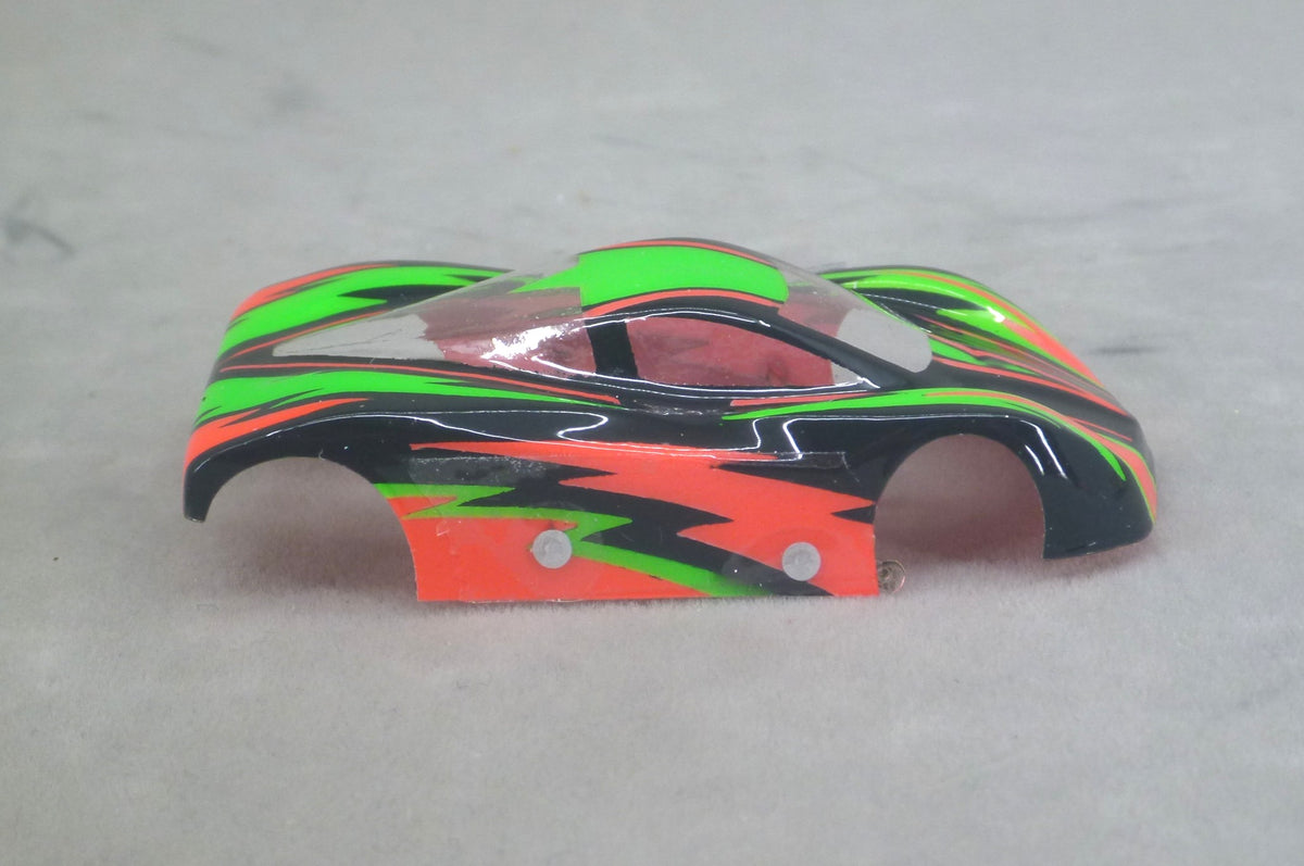 Dazzle (Red/Green/Red) - Professionally Painted Lexan HO Slot Car Body
