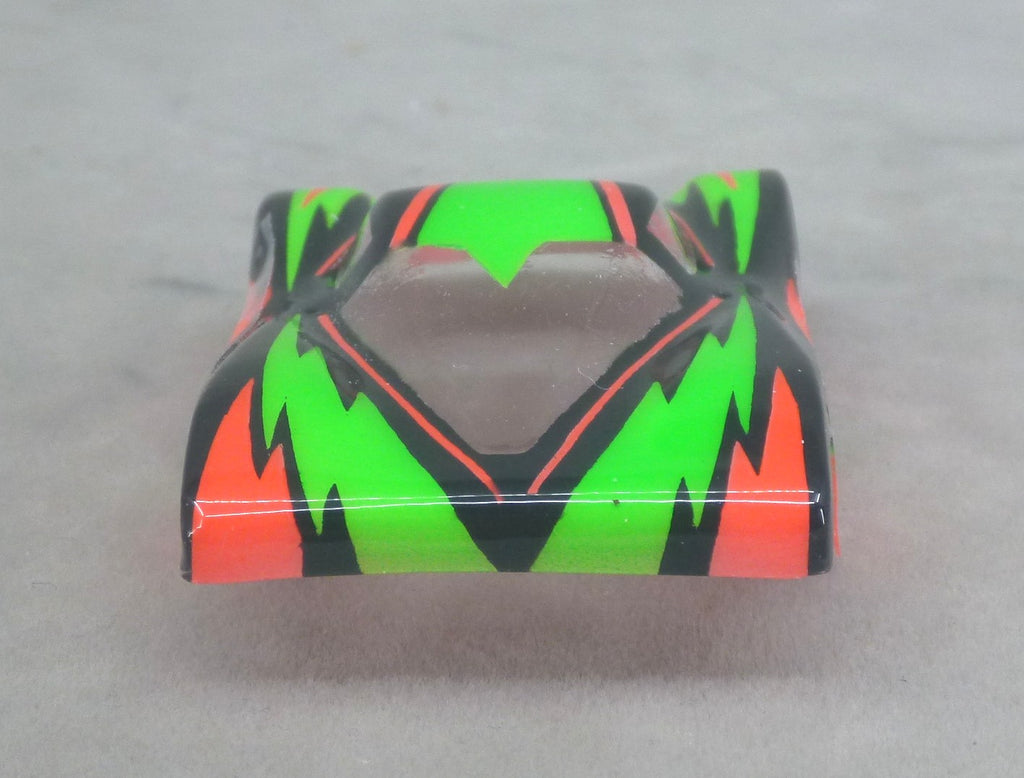 Dazzle (Red/Green/Red) - Professionally Painted Lexan HO Slot Car Body