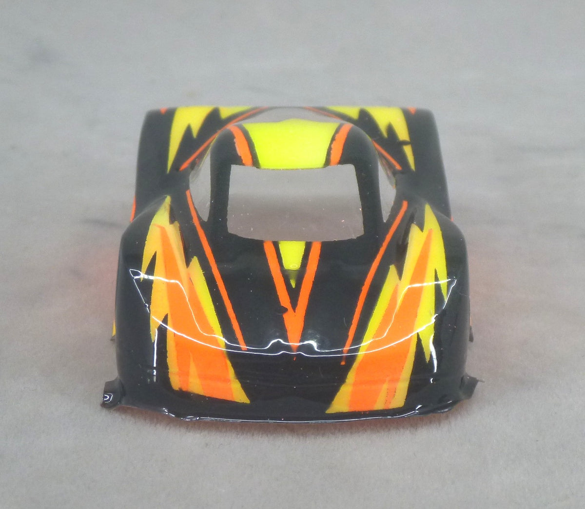 Dazzle (Red/Yellow/Red) - Professionally Painted Lexan HO Slot Car Body