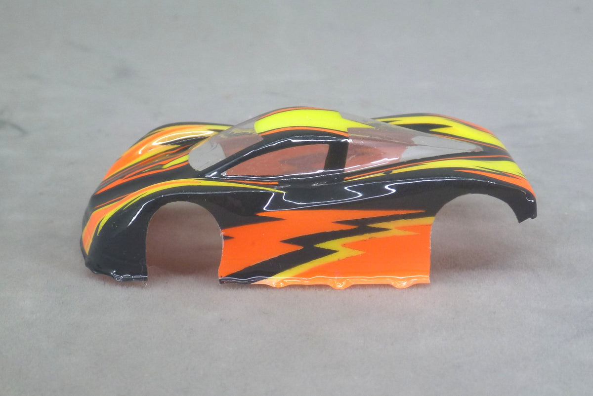 Dazzle (Red/Yellow/Red) - Professionally Painted Lexan HO Slot Car Body