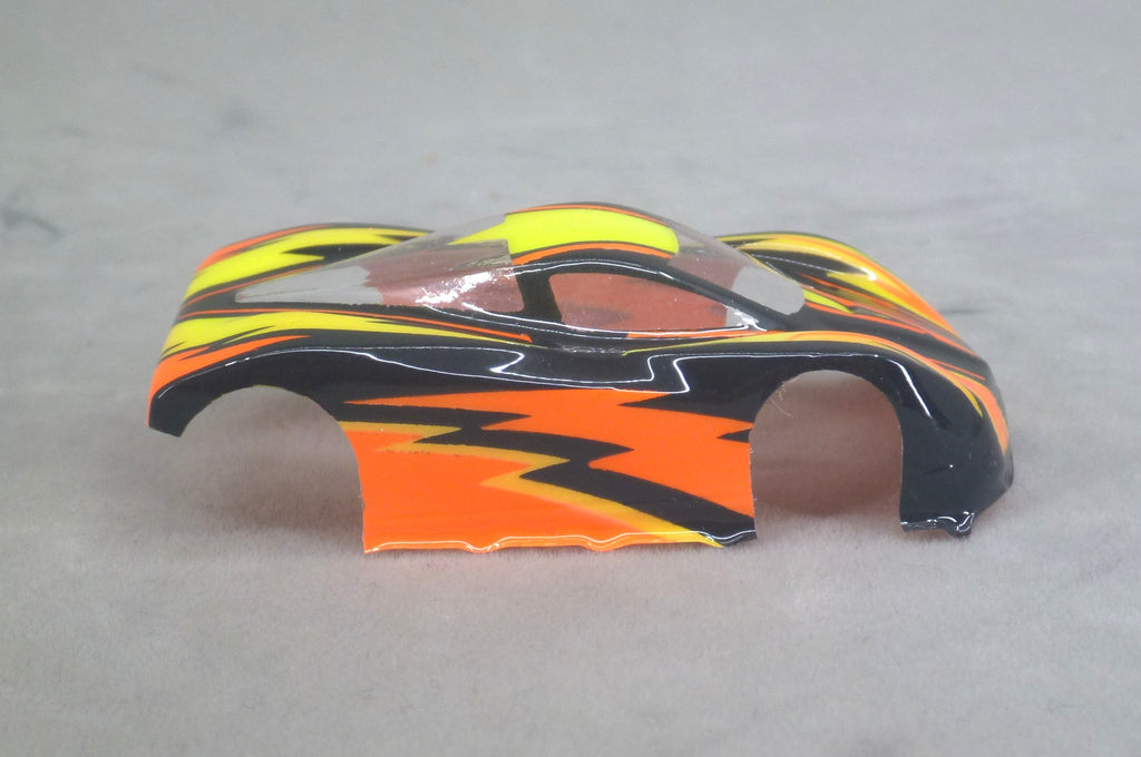 Dazzle (Red/Yellow/Red) - Professionally Painted Lexan HO Slot Car Body