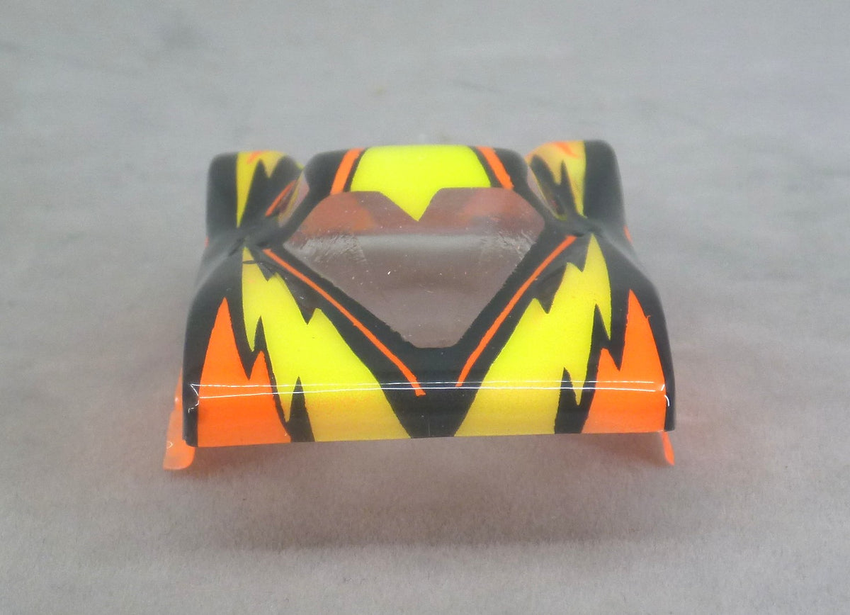Dazzle (Red/Yellow/Red) - Professionally Painted Lexan HO Slot Car Body