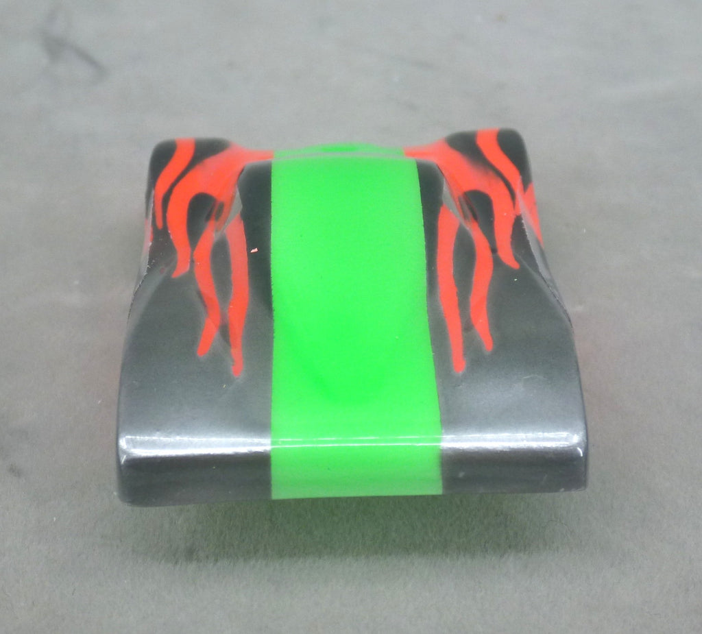 Shadow Flame (Green/Red) - Professionally Painted Lexan HO Slot Car Body