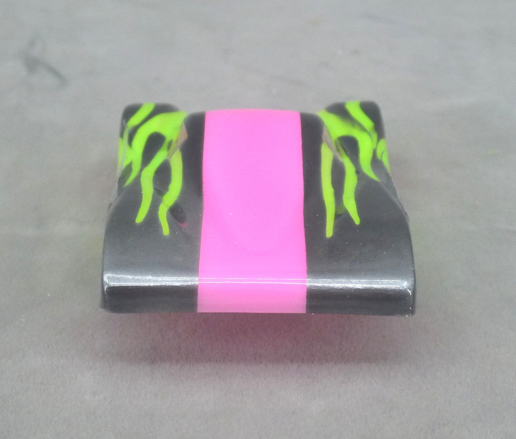 Shadow Flame (Fuchia/Lime Green) - Professionally Painted Lexan HO Slot Car Body