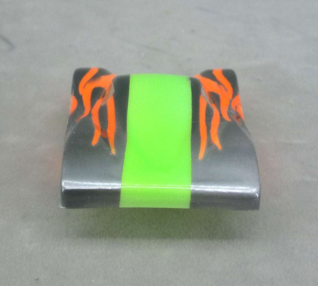 Shadow Flame (Lime Green/Orange) - Professionally Painted Lexan HO Slot Car Body