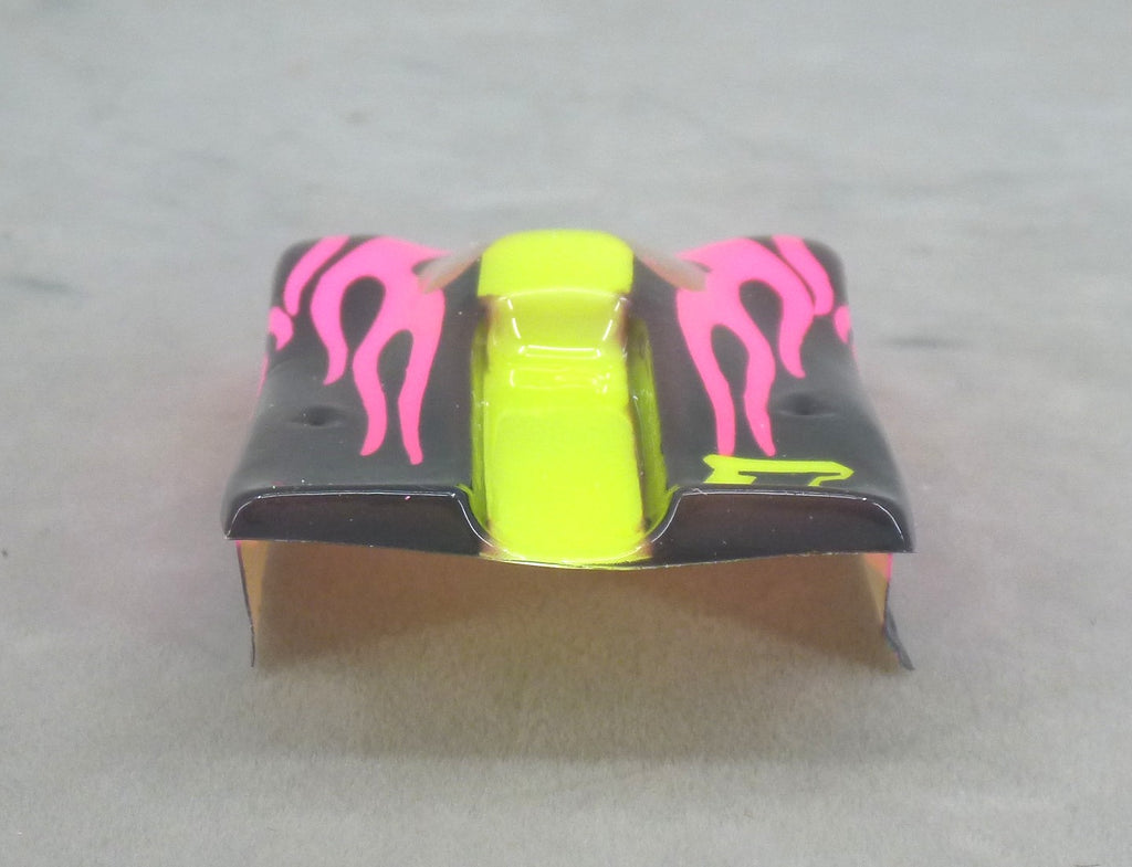 Shadow Flame (Yellow/Black/Fushia) - Professionally Painted Lexan HO Slot Car Body