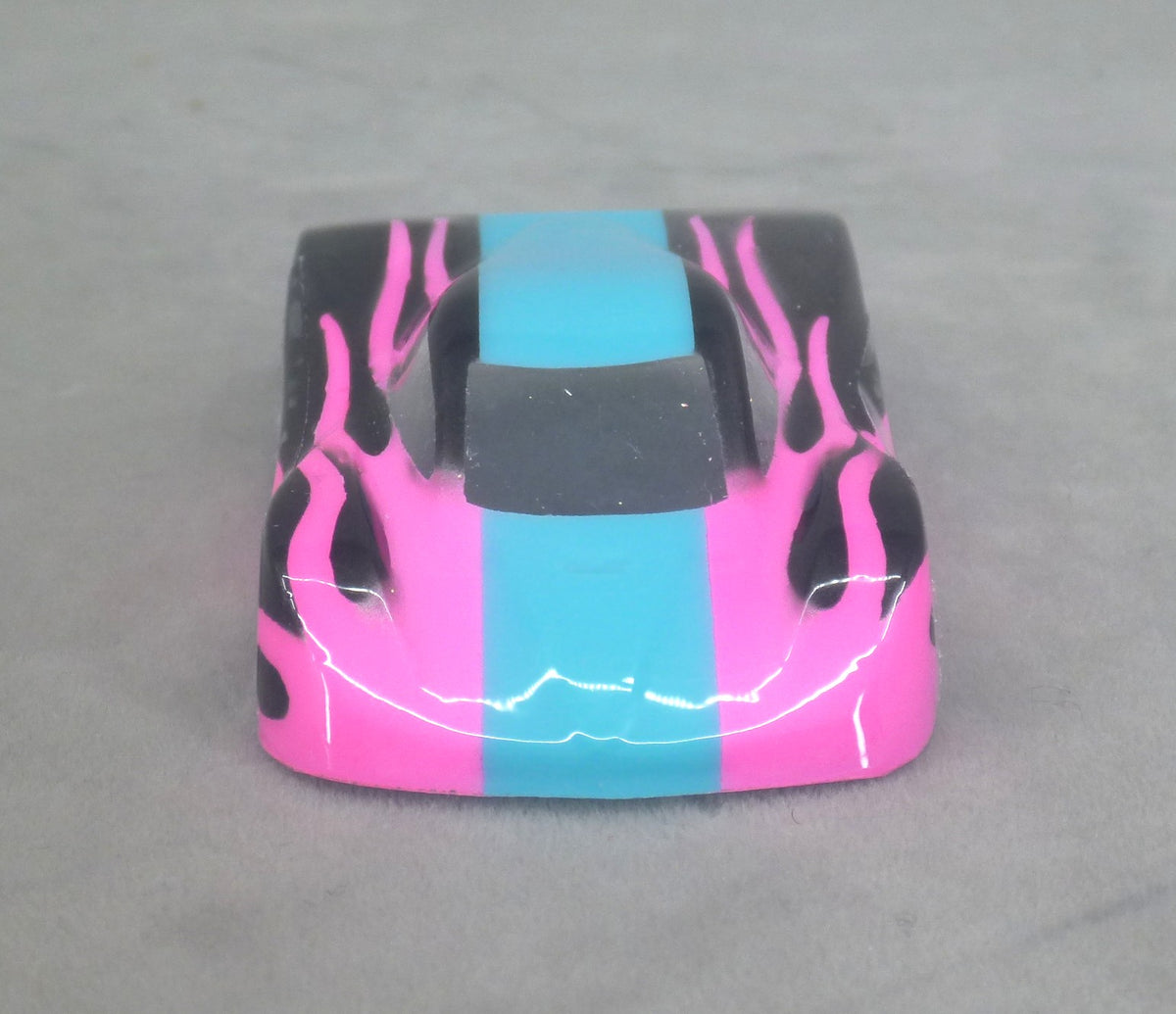 Shadow Flame (Blue/Fuchsia) - Professionally Painted Lexan HO Slot Car Body