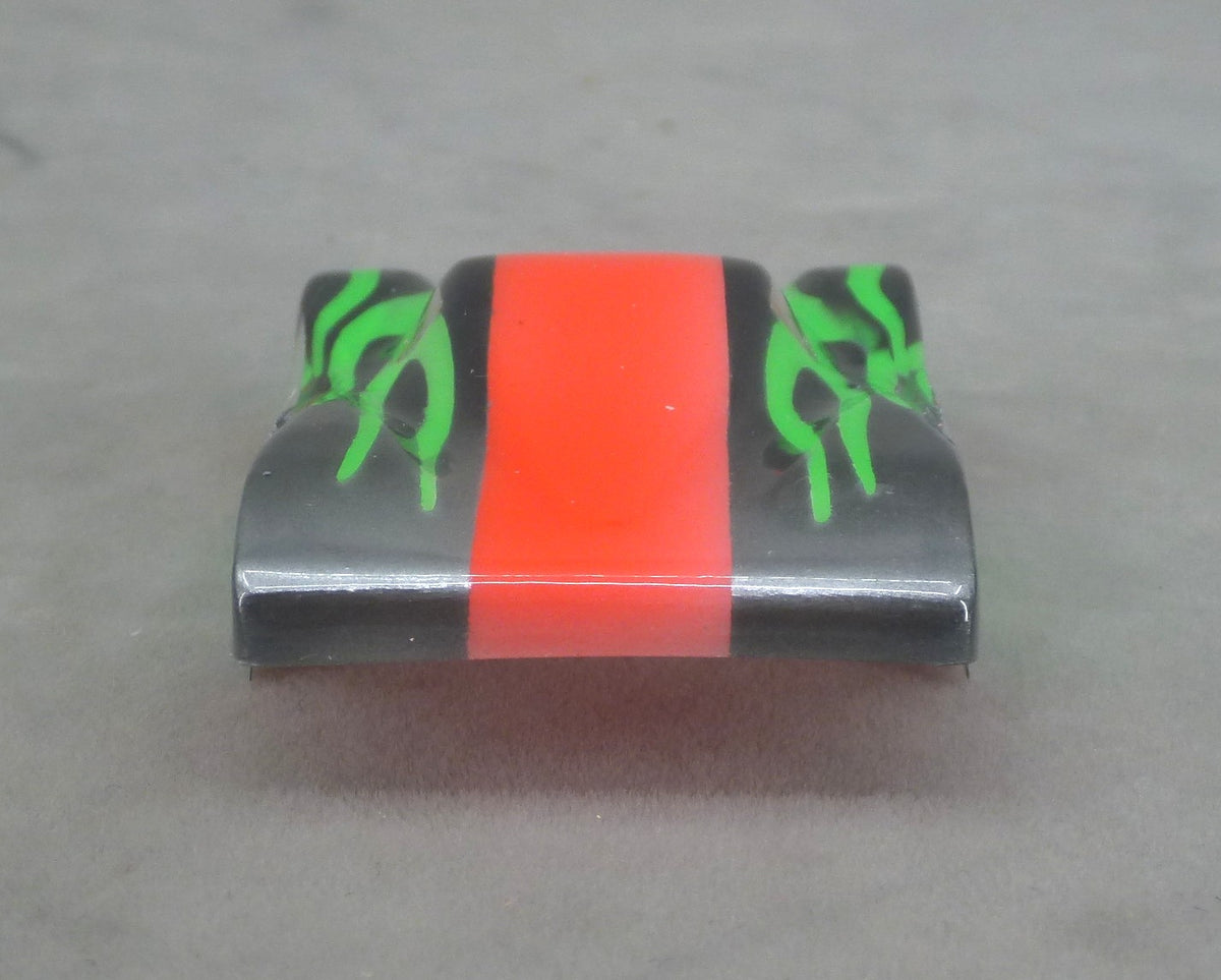 Shadow Flame (Orange/Green) - Professionally Painted Lexan HO Slot Car Body