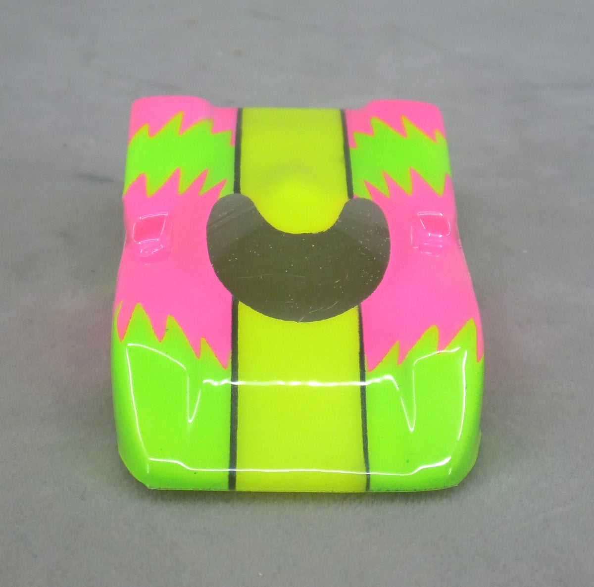 Neon Sawtooth (Yellow/Lime/Fushia) - Professionally Painted Lexan HO Slot Car Body