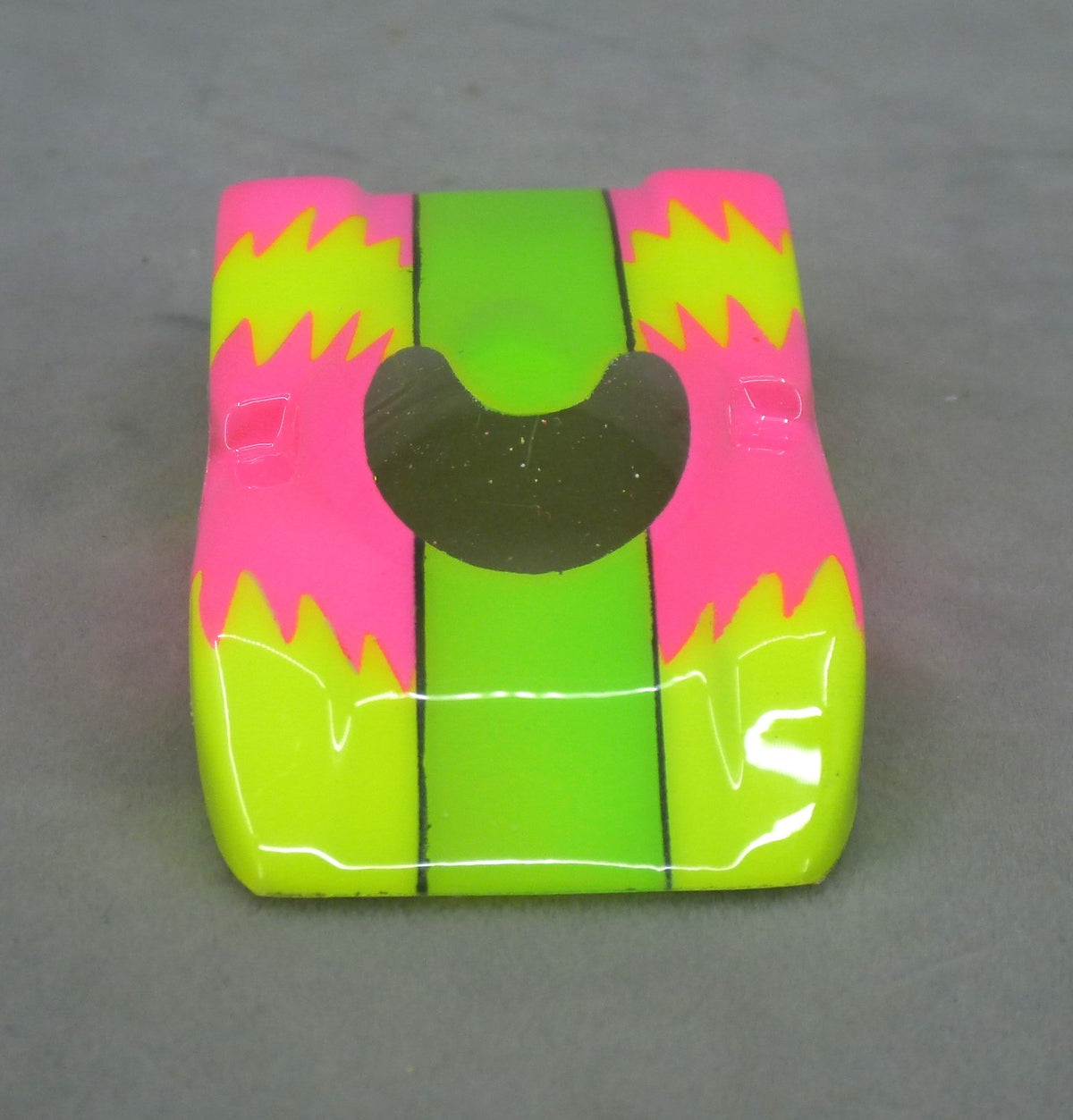 Neon Sawtooth (Lime/Yellow/Fuchsia) - Professionally Painted Lexan HO Slot Car Body