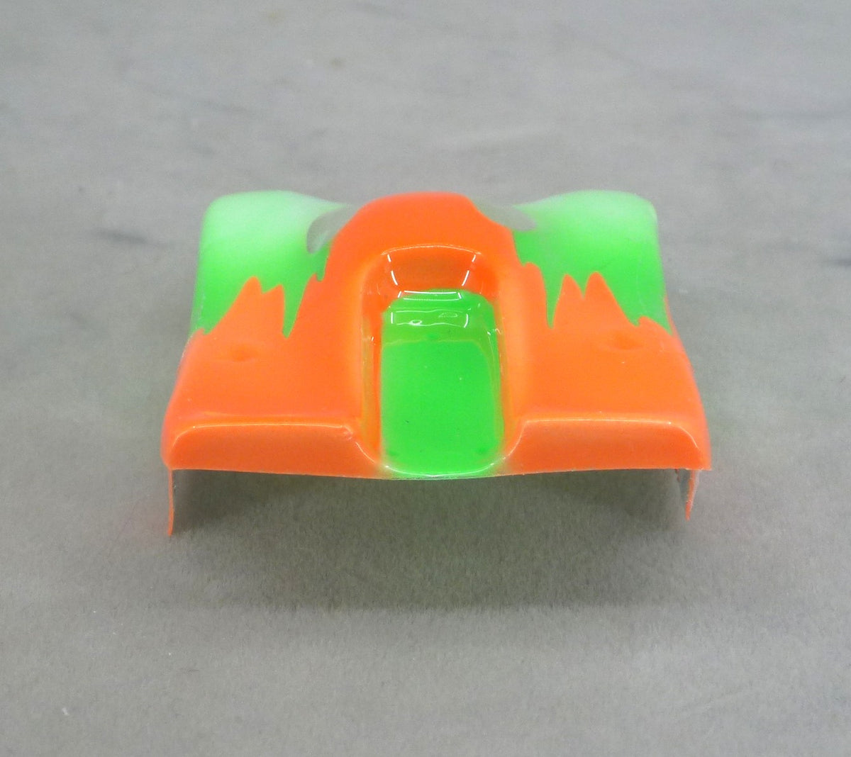 Neon Backdraft (Green/Orange) - Professionally Painted Lexan HO Slot Car Body
