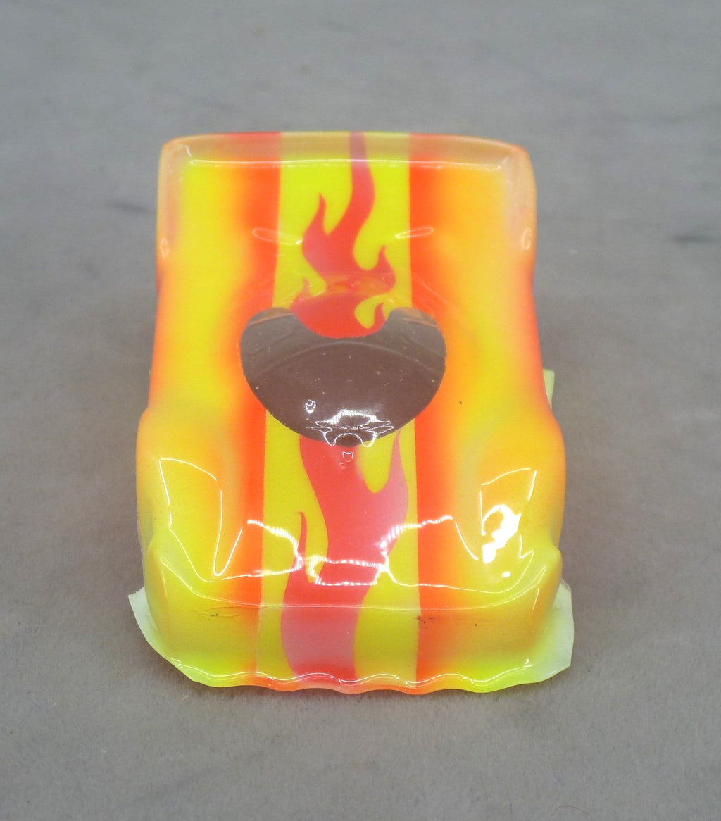 Spectrum Flame (Yellow/Orange) - Professionally Painted Lexan HO Slot Car Body