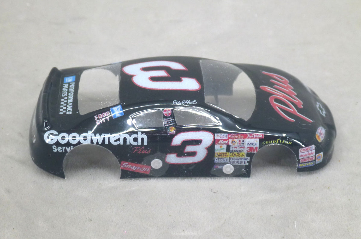 NASCAR (Goodwrench #3-Black) - Professionally Painted Lexan HO Slot Car Body