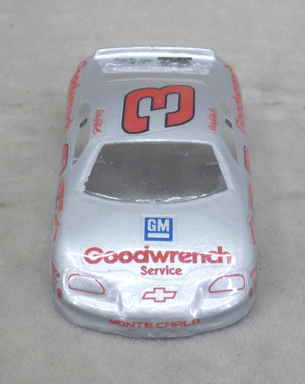 NASCAR (Goodwrench #3-Silver) - Professionally Painted Lexan HO Slot Car Body