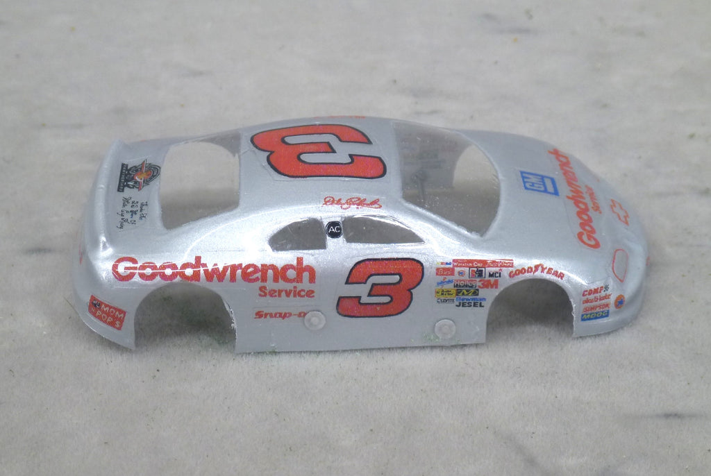 NASCAR (Goodwrench #3-Silver) - Professionally Painted Lexan HO Slot Car Body