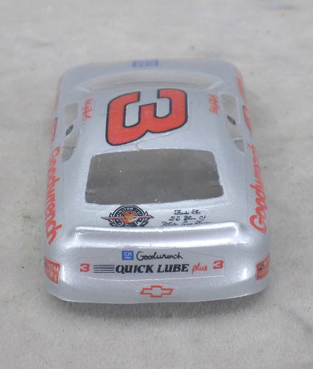 NASCAR (Goodwrench #3-Silver) - Professionally Painted Lexan HO Slot Car Body