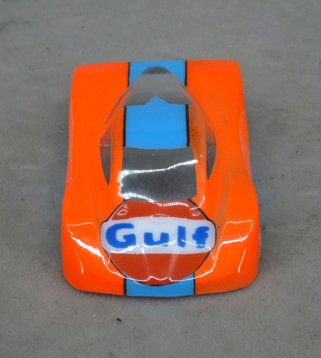 Gulf Car (Orange) - Professionally Painted Lexan HO Slot Car Body