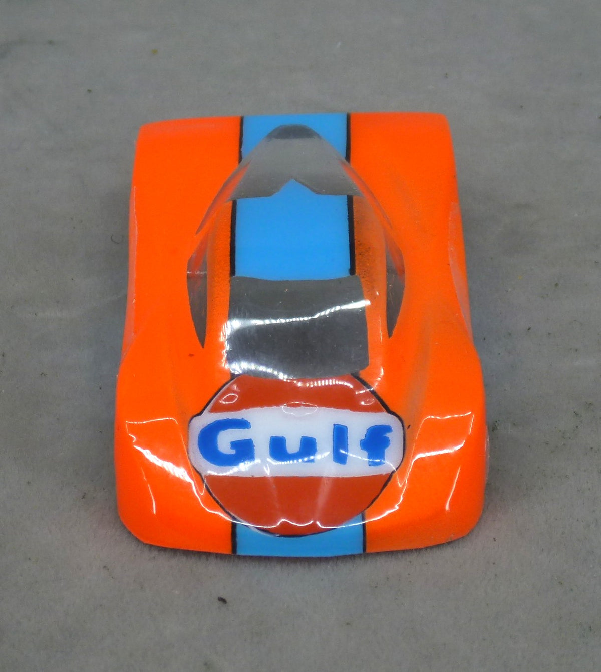 Gulf Car (Orange) - Professionally Painted Lexan HO Slot Car Body