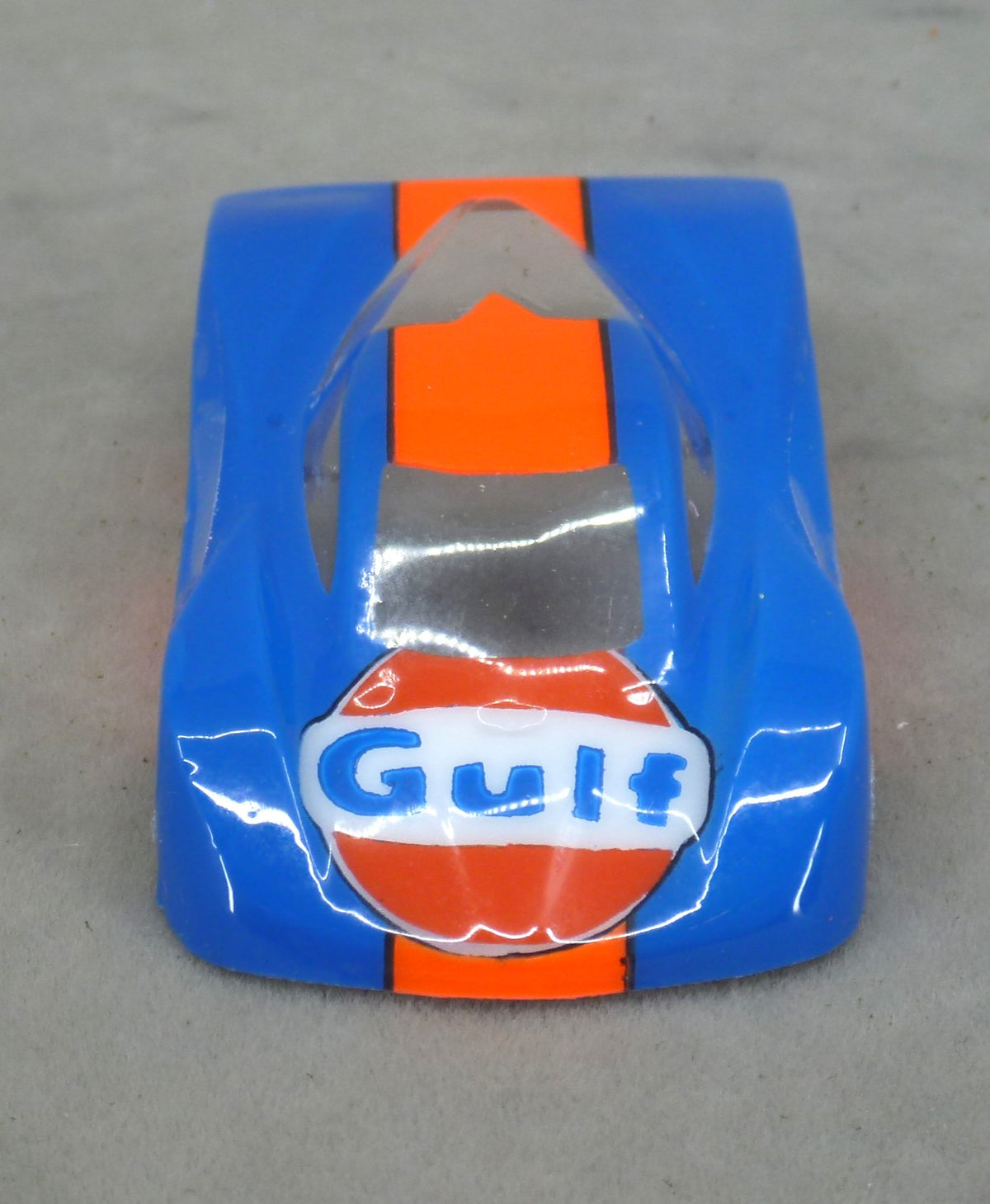 Gulf Car (Darker Blue) - Professionally Painted Lexan HO Slot Car Body
