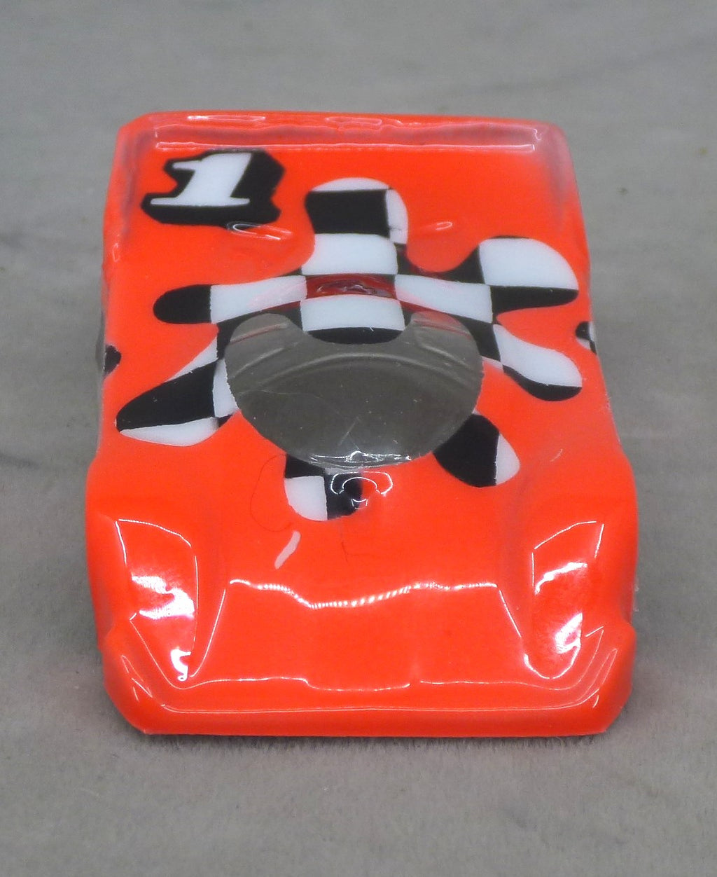 Checkerboard Blob (Hot Red) - Professionally Painted Lexan HO Slot Car Body