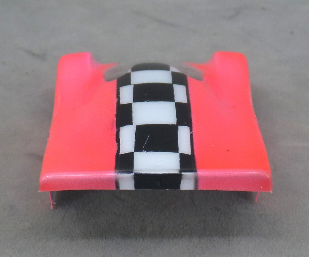Checkerboard Stripe (Fushia) - Professionally Painted Lexan HO Slot Car Body
