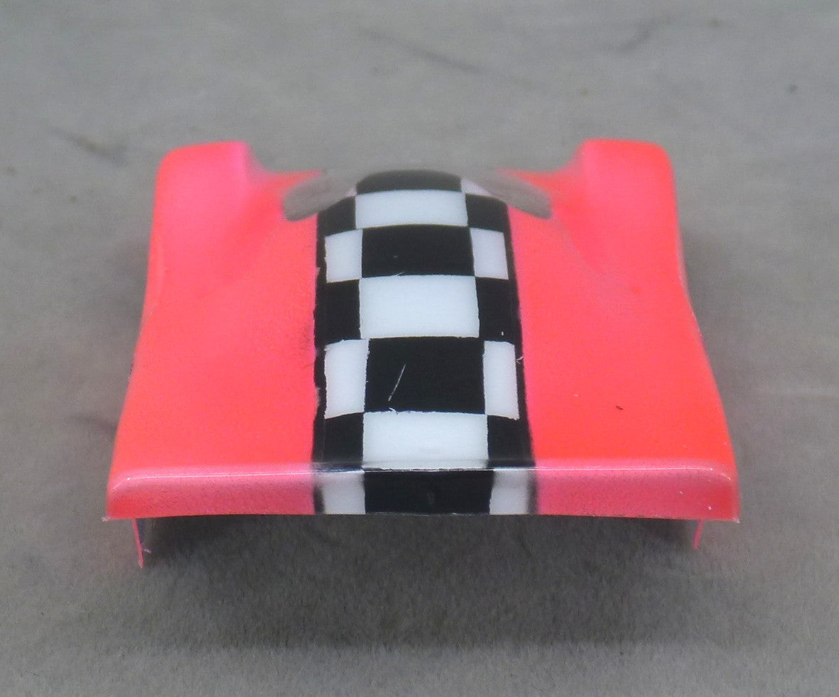Checkerboard Stripe (Fushia) - Professionally Painted Lexan HO Slot Car Body