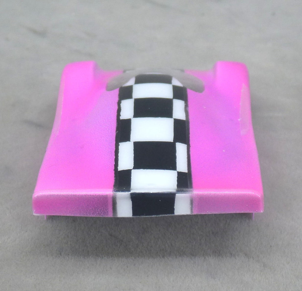 Checkerboard Stripe (Purple) - Professionally Painted Lexan HO Slot Car Body