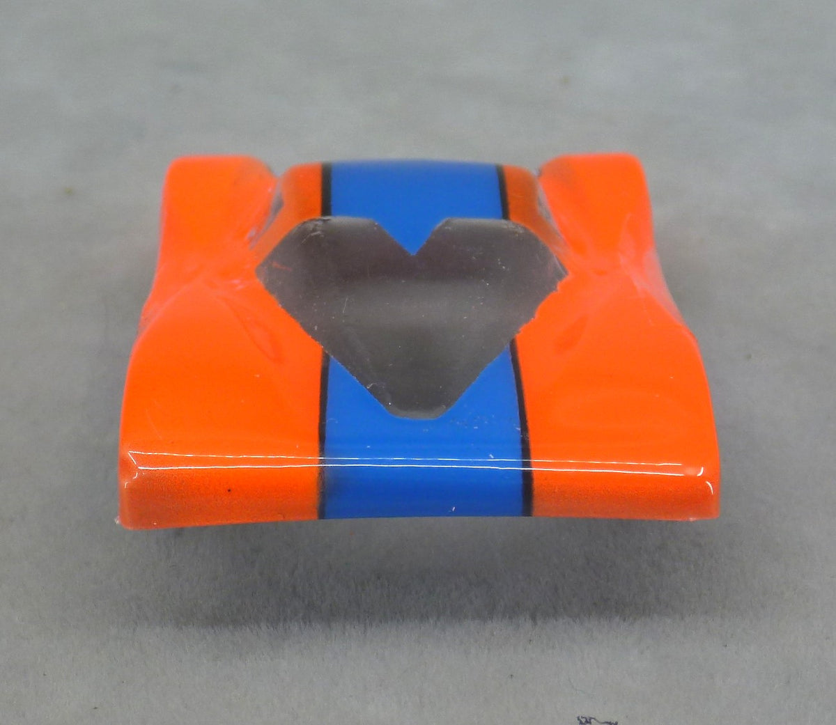 Gulf Car (Orange-Dark Blue Stripe) - Professionally Painted Lexan HO Slot Car Body