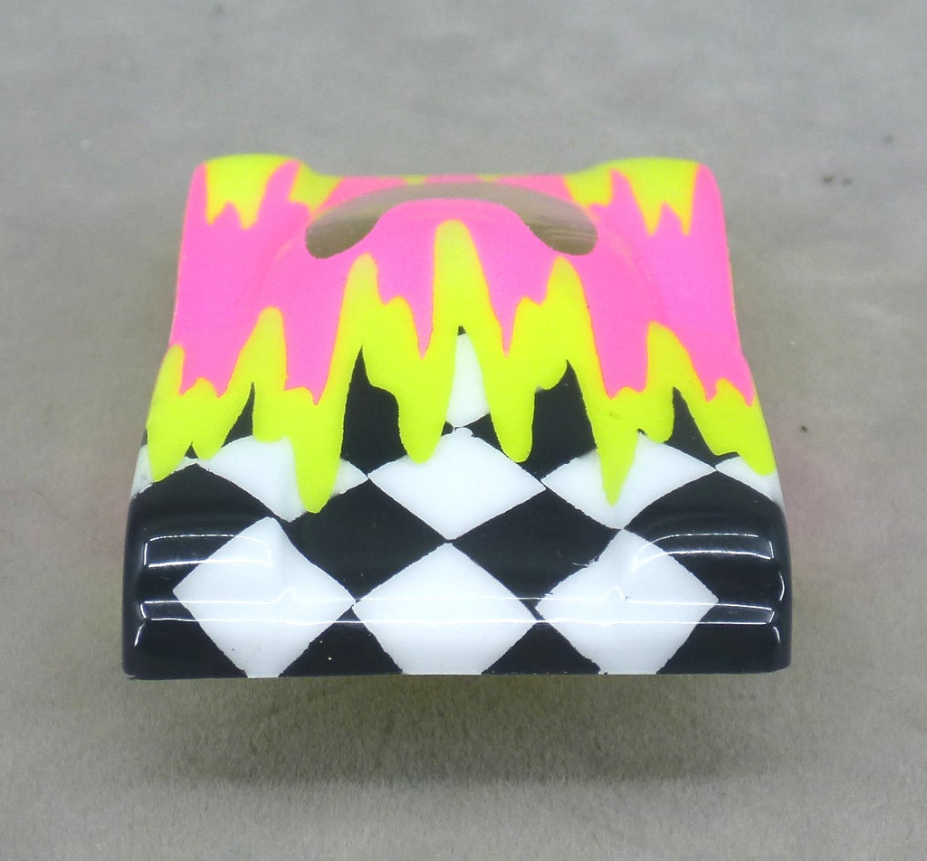 Checkered Surge (Yellow/Fuchsia) - Professionally Painted Lexan HO Slot Car Body