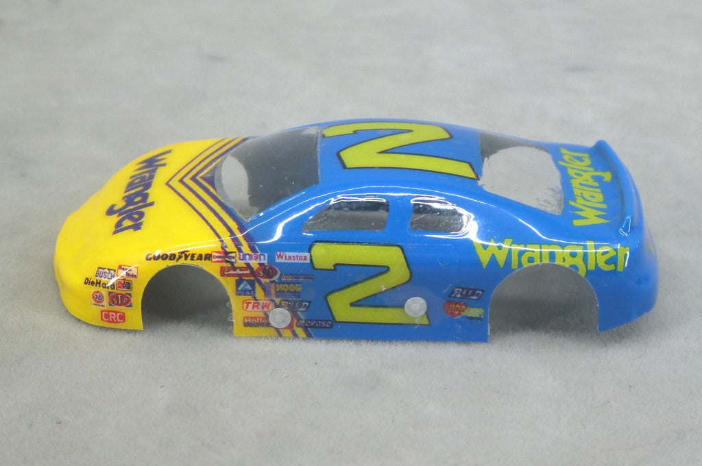 NASCAR (Wrangler #2) - Professionally Painted Lexan HO Slot Car Body