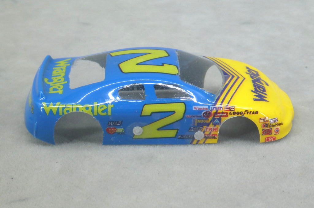 NASCAR (Wrangler #2) - Professionally Painted Lexan HO Slot Car Body