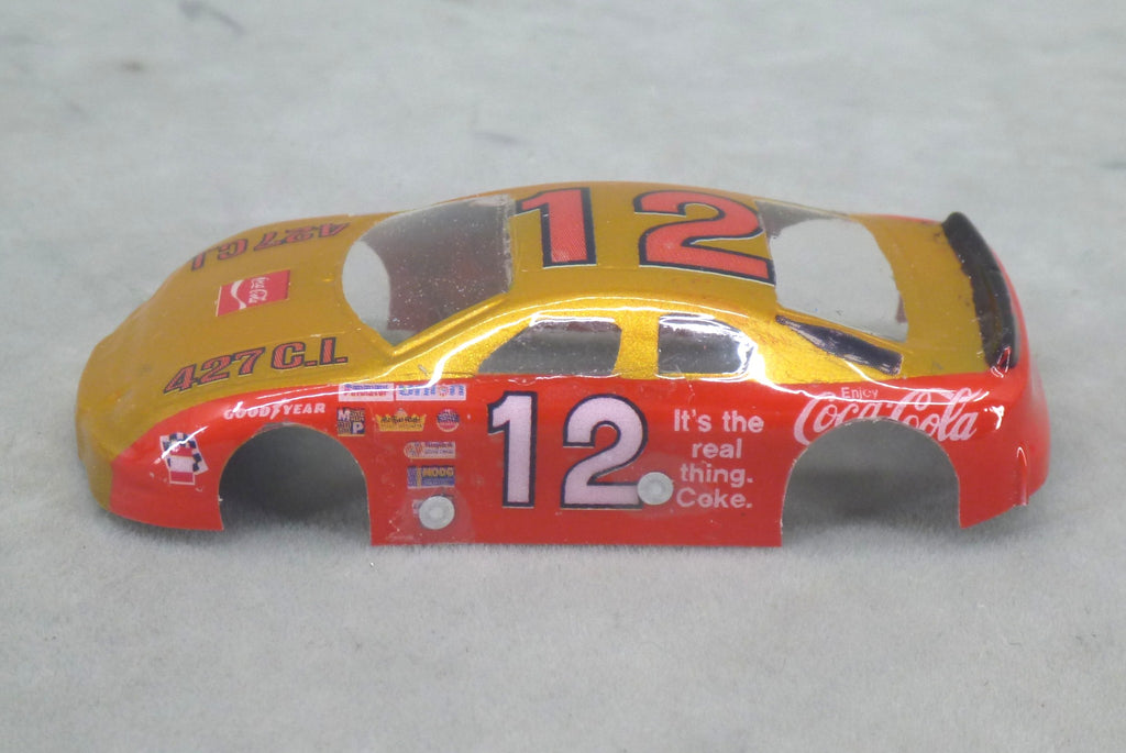NASCAR (Coca Cola #12) - Professionally Painted Lexan HO Slot Car Body