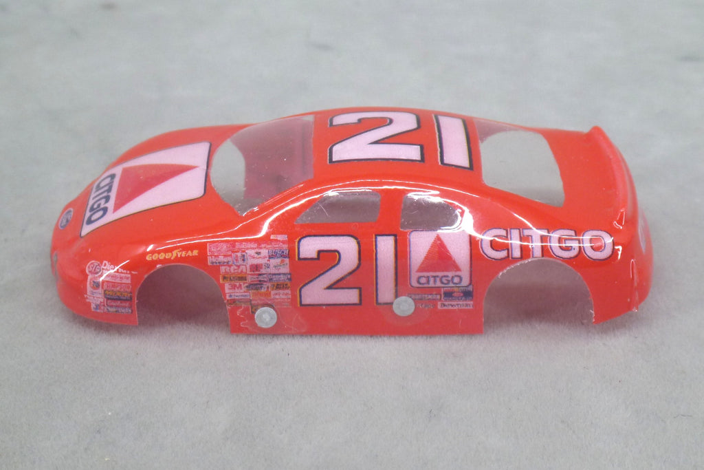 NASCAR (Citgo #21) - Professionally Painted Lexan HO Slot Car Body