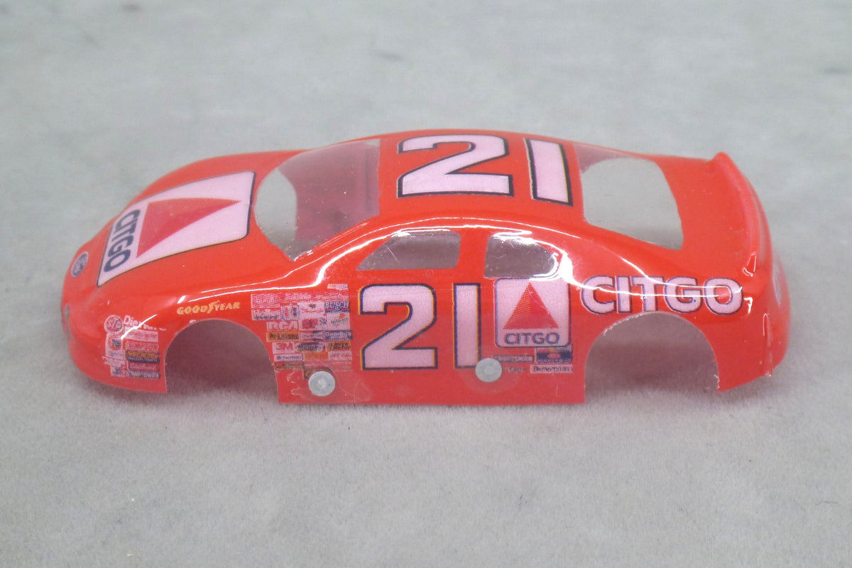 NASCAR (Citgo #21) - Professionally Painted Lexan HO Slot Car Body