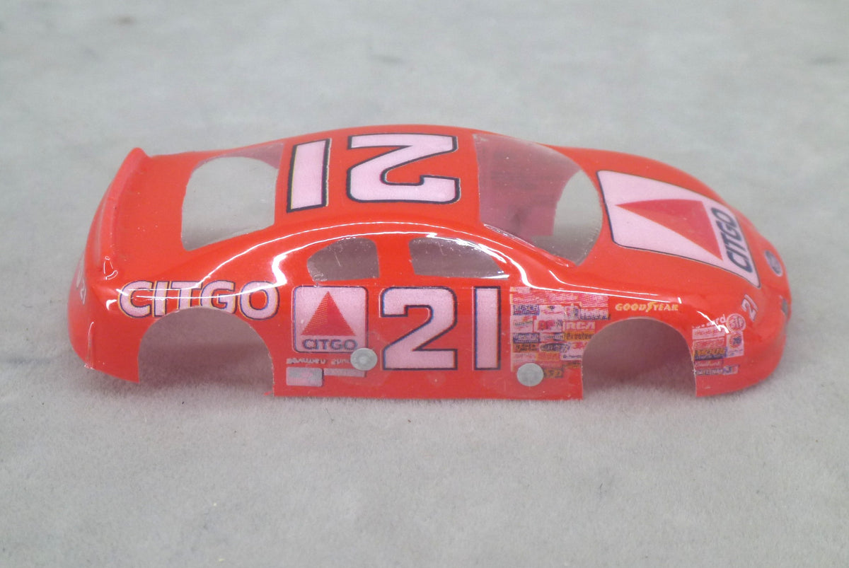 NASCAR (Citgo #21) - Professionally Painted Lexan HO Slot Car Body