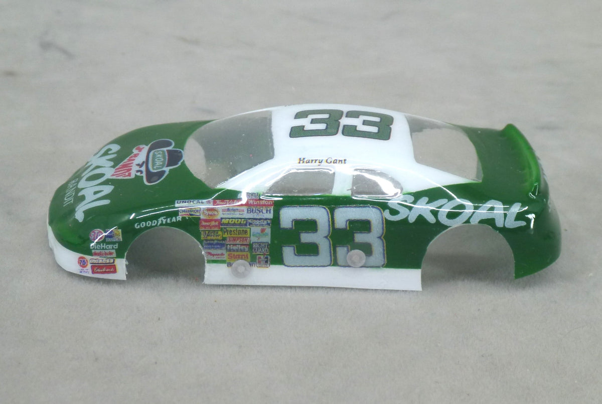 NASCAR (Skoal #33) - Professionally Painted Lexan HO Slot Car Body