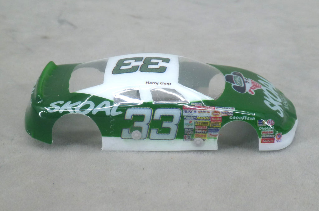 NASCAR (Skoal #33) - Professionally Painted Lexan HO Slot Car Body