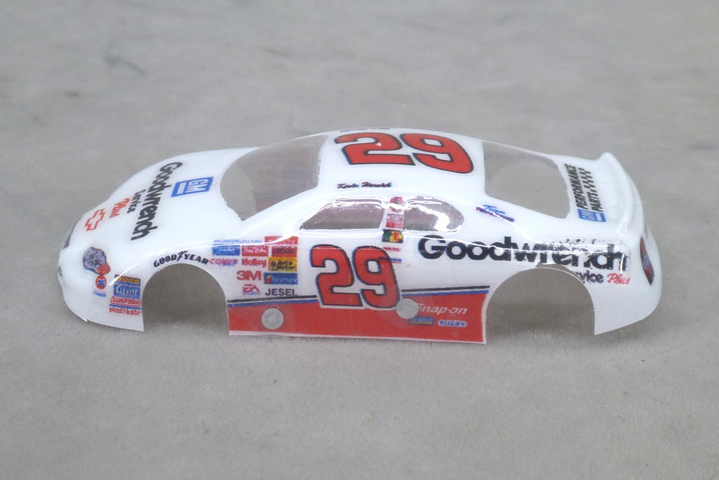 NASCAR (Goodwrench Service #29) - Professionally Painted Lexan HO Slot Car Body