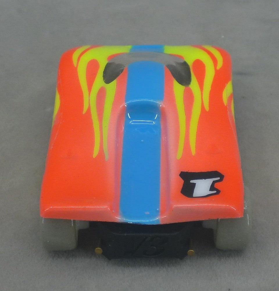 Shadow Flame (Yellow/Orange/Blue) - Professionally Painted Lexan HO Slot Car Body