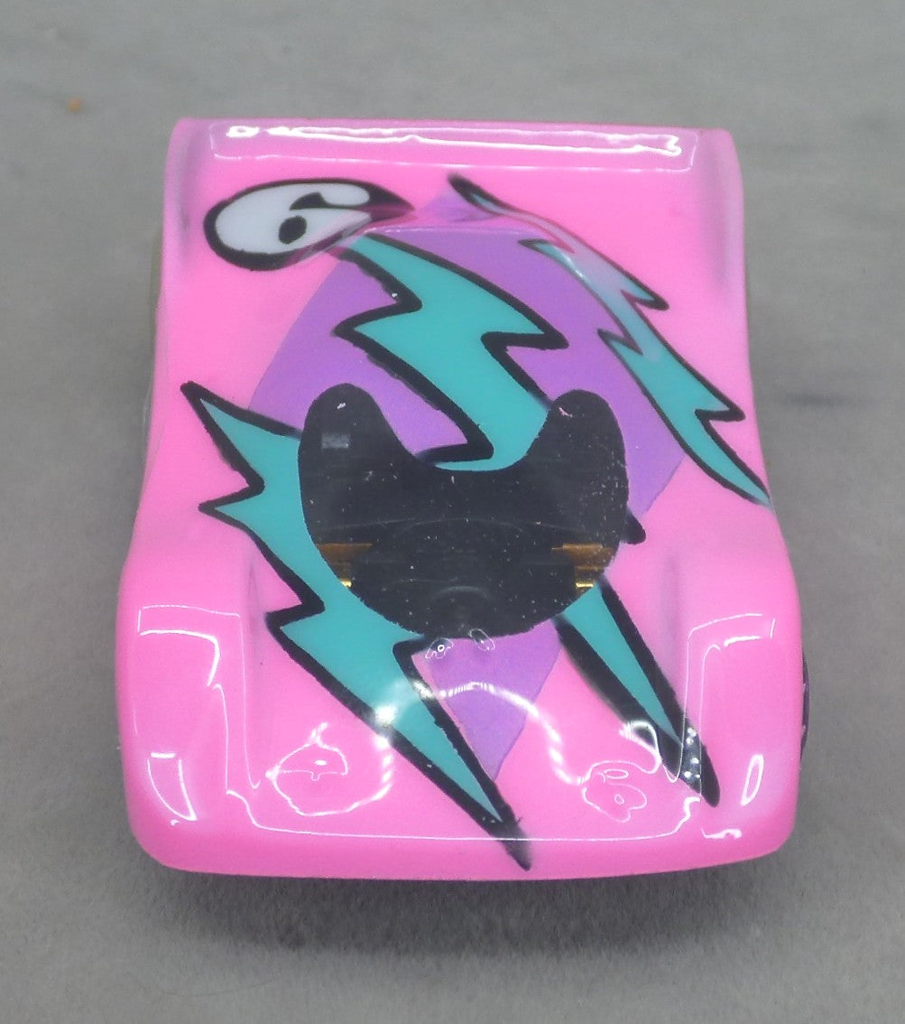 Neon Thunderbolt (Pink / Aqua / Purple) - Professionally Painted Lexan HO Slot Car Body