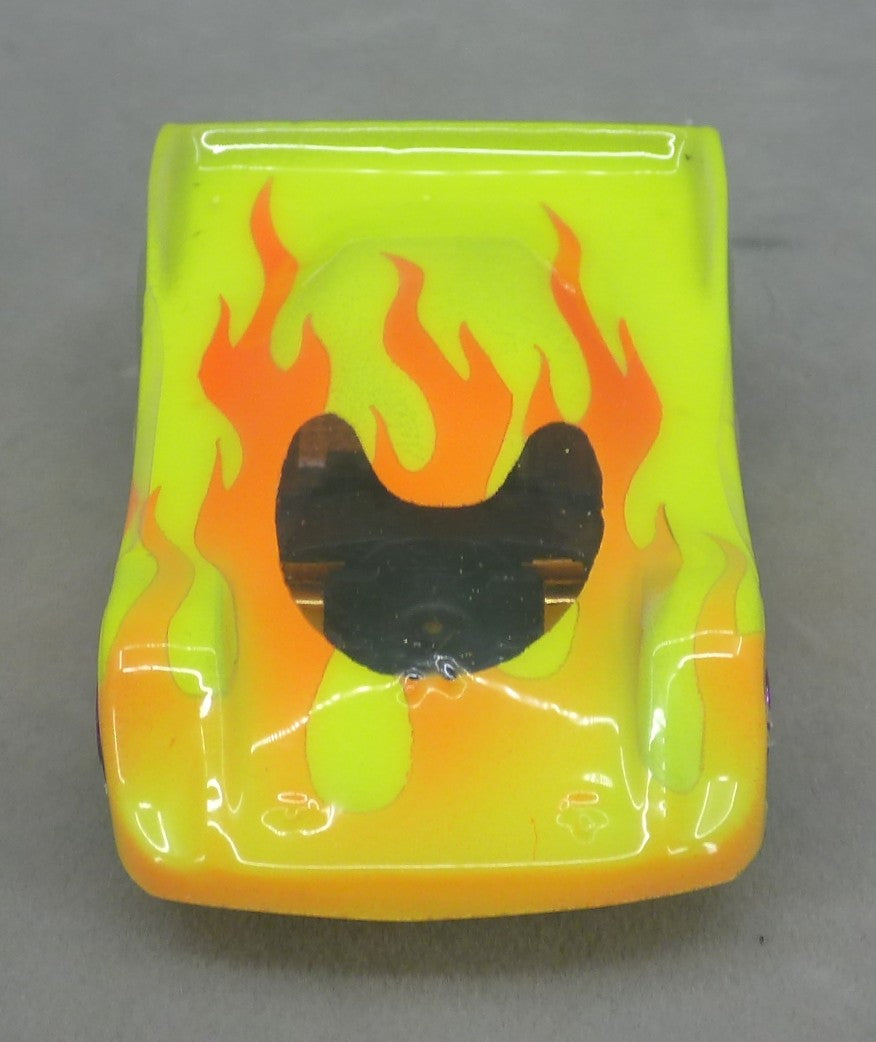 Flames (Yellow) - Professionally Painted Lexan HO Slot Car Body