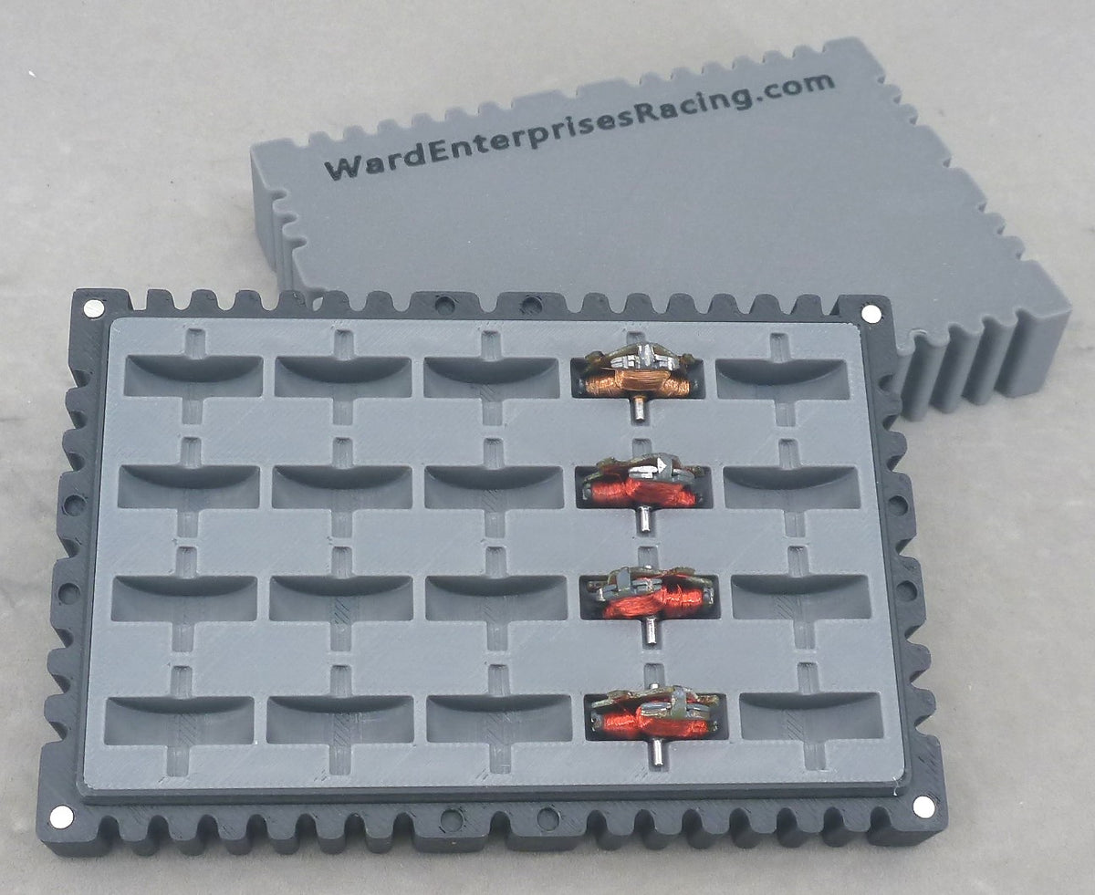 WER 20-Armature Storage Box — Magnetic Lid & Protective Shaft-Cradle Design