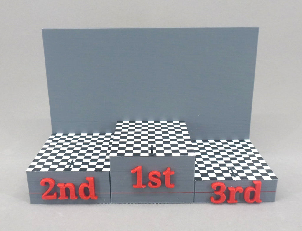 Raceway Podium for 1st-2nd-3rd Place Winners...Now with Checkerboard flooring applied!