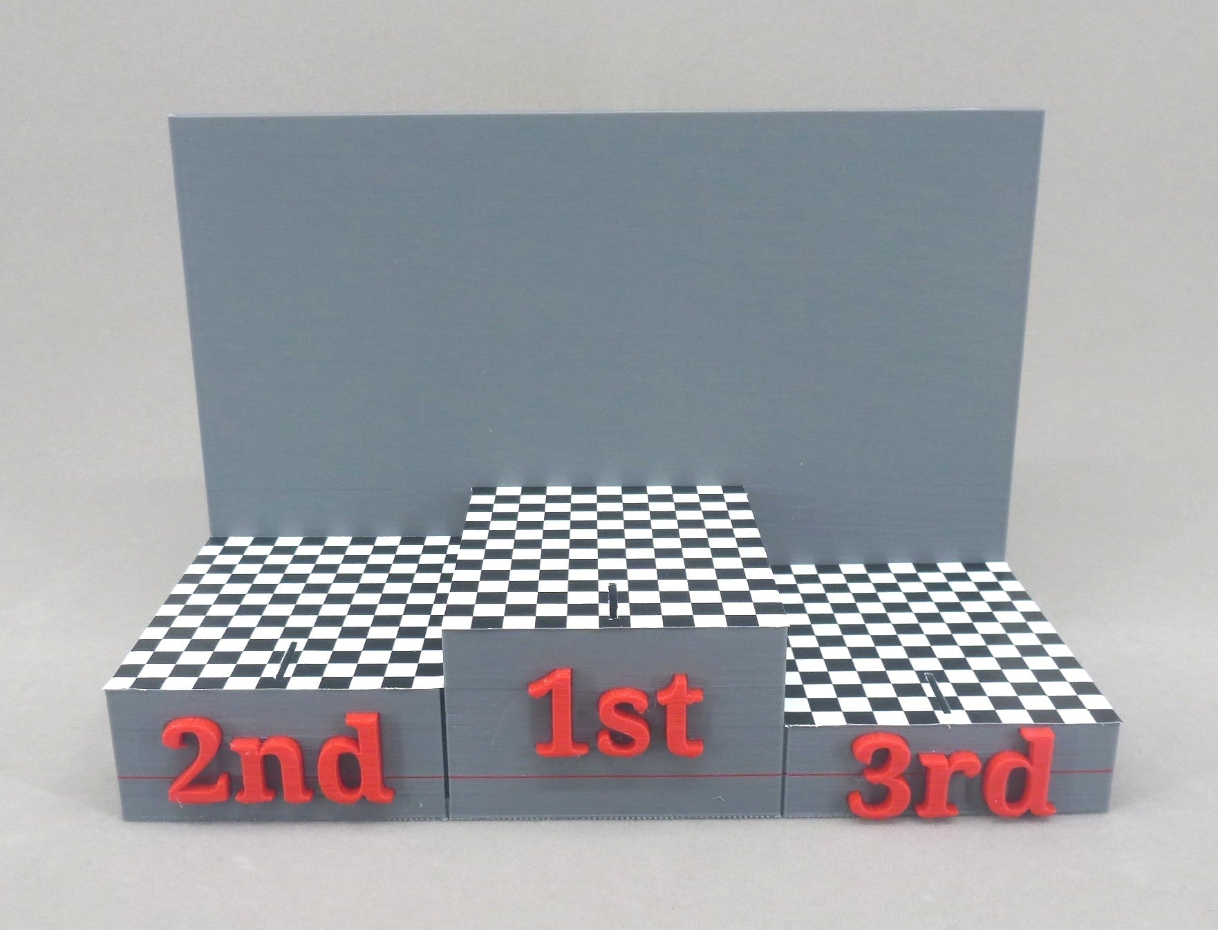 Raceway Podium for 1st-2nd-3rd Place Winners...Now with Checkerboard flooring applied!